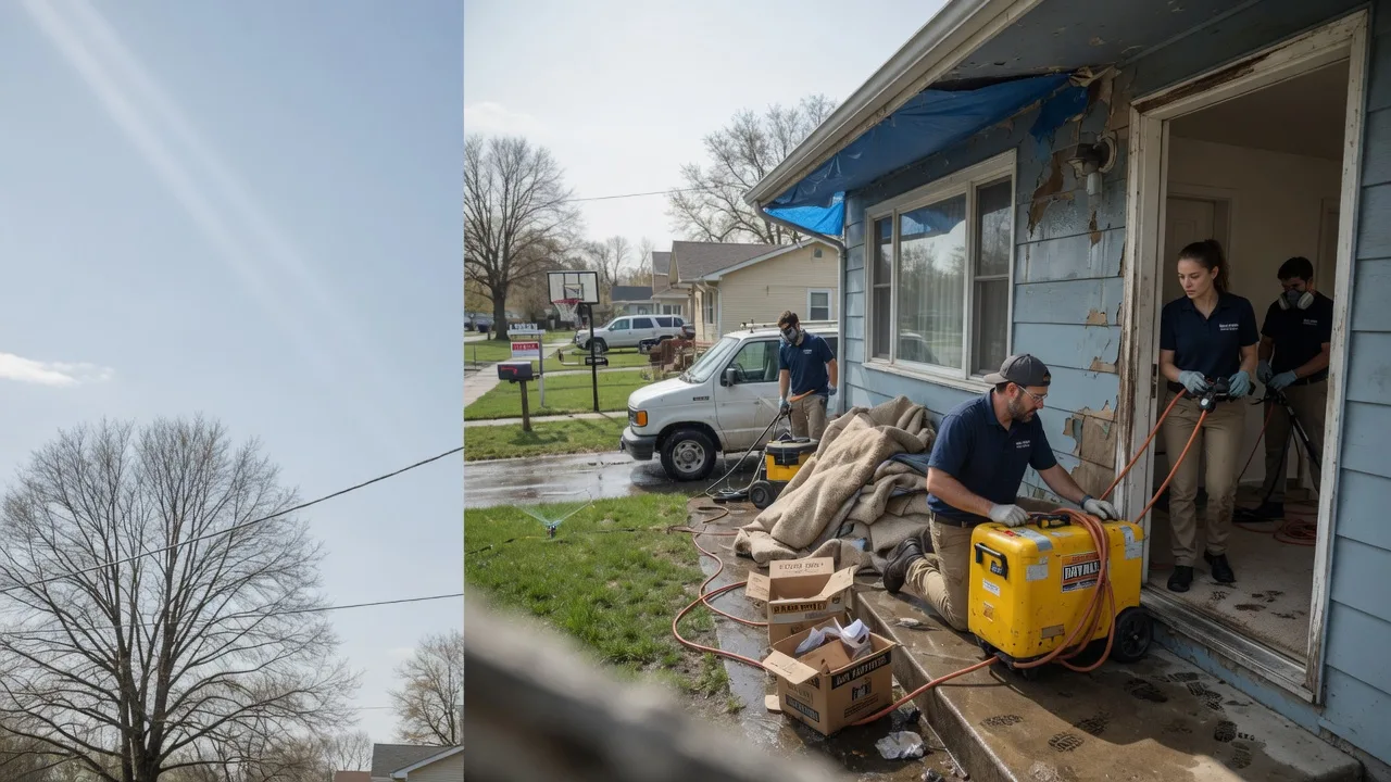 Basement Flood Cleanup in Carterville, IL near me